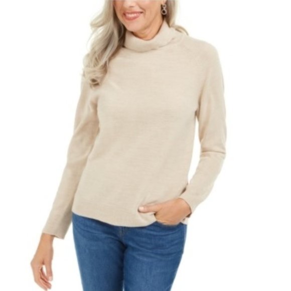 Karen Scott Petite Luxsoft Turtleneck Sweater - Picture 1 of 5